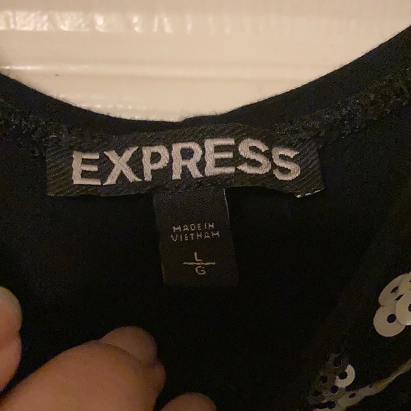 Express Black with Sequins Dress - Picture 4 of 5